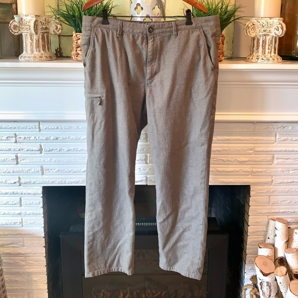 Carbon2Cobalt Men’s Casual Cotton Gray Cargo Relaxed Pants Size 38